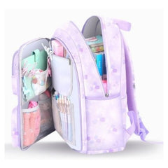 Huitich Purple School Bag for Kids with Multiple Pockets - Mumzar