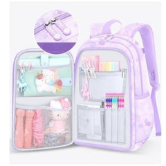Huitich Purple School Bag for Kids with Multiple Pockets - Mumzar