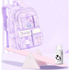 Huitich Purple School Bag for Kids with Multiple Pockets - Mumzar