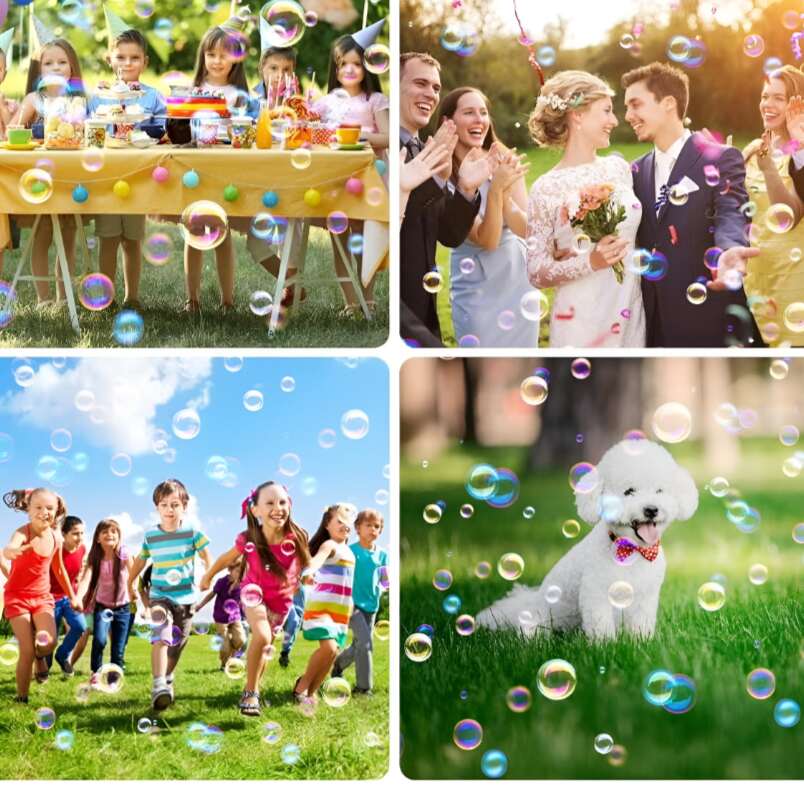 Huitich Rechargeable Bubble Gun for Kids Cute Pink Design - Mumzar
