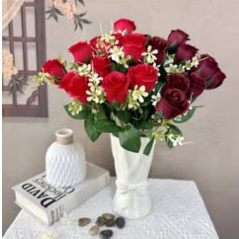 Huitich Red Artificial Bouquet Buy Artificial Bouquet Online - Mumzar
