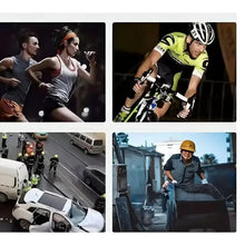 Reflective safety harness worn outdoors, black with silver reflective stripes