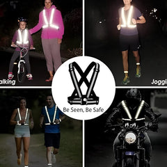 Huitich Reflective Safety Belt for Running Adjustable Gear - Mumzar