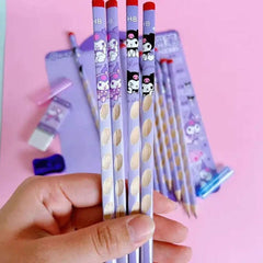 Huitich Sanrio Character Pencil Set with Sharpener - Mumzar