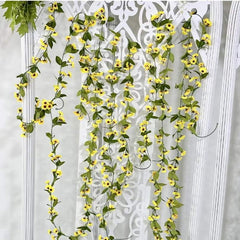 Huitich Silk Sunflower Garland for Home Decor Artificial Flowers - Mumzar