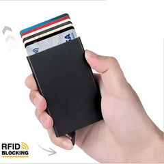 Huitich Slim Metal Card Holder RFID Smart Wallet - Mumzar