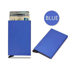 Huitich Slim Metal Card Holder RFID Smart Wallet - Mumzar