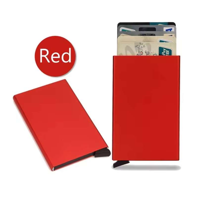 Huitich Slim Metal Card Holder RFID Smart Wallet - Mumzar