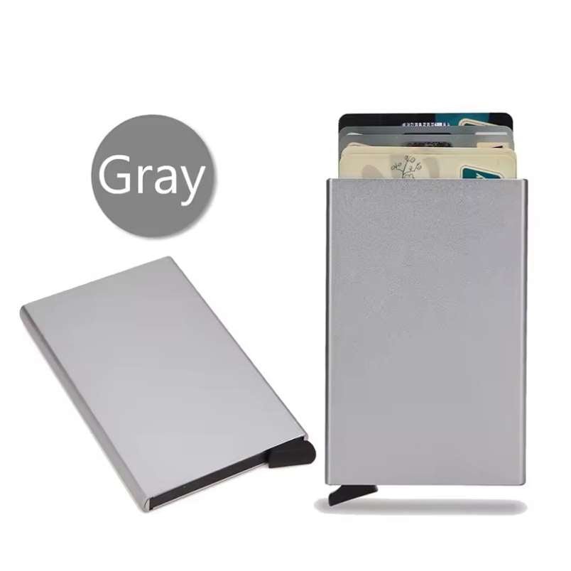 Huitich Slim Metal Card Holder RFID Smart Wallet - Mumzar