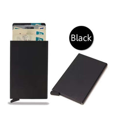 Huitich Slim Metal Card Holder RFID Smart Wallet - Mumzar