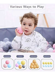 Huitich Soft Play Ball Pit Balls - Pink & Gray Set - Mumzar