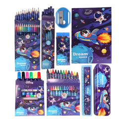 Huitich Space Stationery Set for Kids with Colorful Supplies - Mumzar
