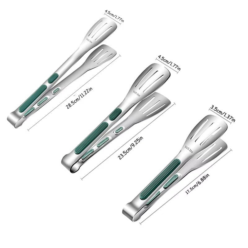 Huitich Stainless Steel Food Tongs Non - Slip Grip - Mumzar