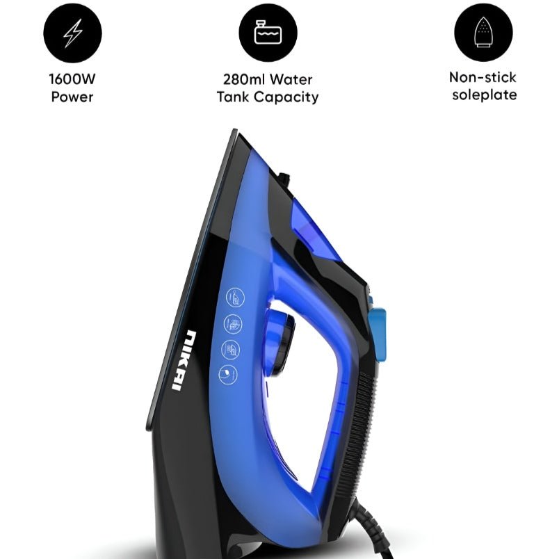 Huitich Steam Iron with Temperature Control, Blue - Mumzar
