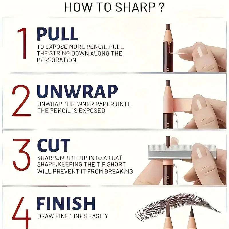Huitich Tear Off Pull Line Eyebrow Pencil - Mumzar