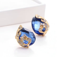 Huitich Three Piece Pendant Necklace Earrings Ring Set - Mumzar
