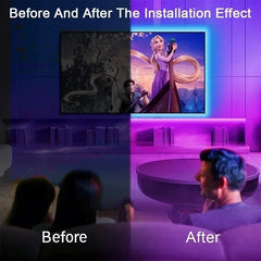Huitich USB LED Strip Lights for Room RGB Neon - Mumzar