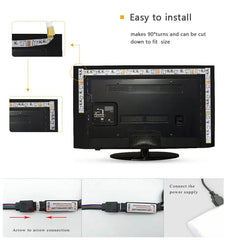 Huitich USB LED Strip Lights for Room RGB Neon - Mumzar