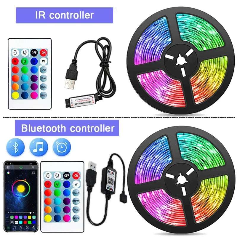 Huitich USB LED Strip Lights for Room RGB Neon - Mumzar