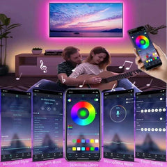 Huitich USB LED Strip Lights for Room RGB Neon - Mumzar