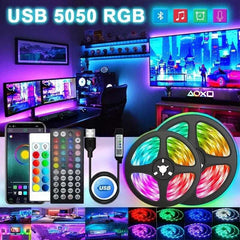Huitich USB LED Strip Lights for Room RGB Neon - Mumzar