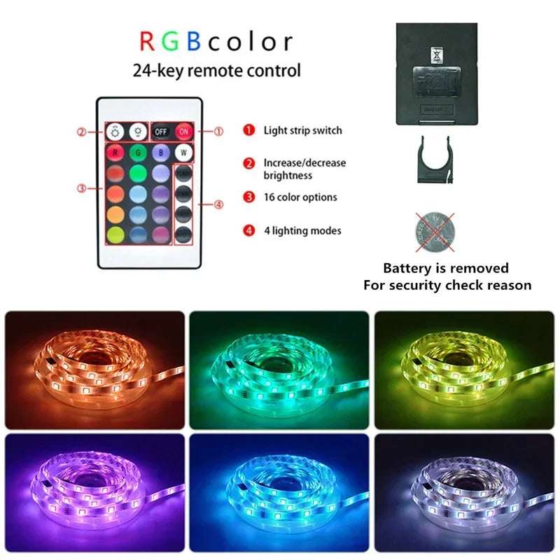Huitich USB LED Strip Lights for Room RGB Neon - Mumzar