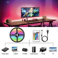 Huitich USB LED Strip Lights for Room RGB Neon - Mumzar