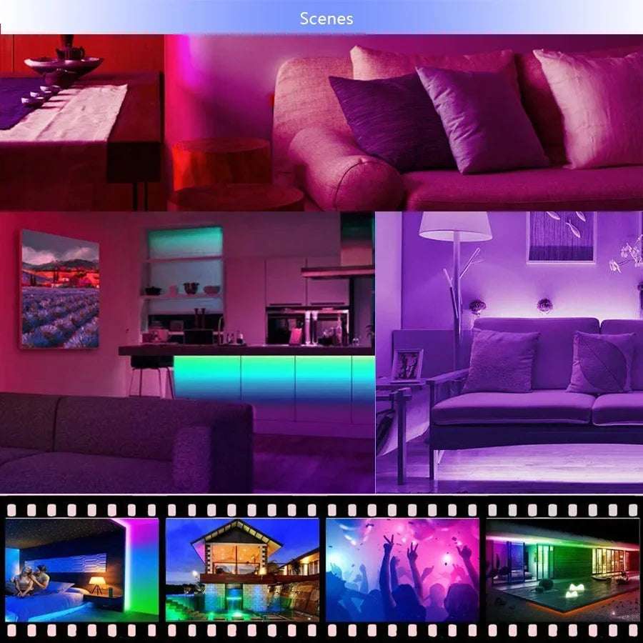 Huitich USB LED Strip Lights for Room RGB Neon - Mumzar