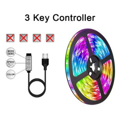 Huitich USB LED Strip Lights for Room RGB Neon - Mumzar