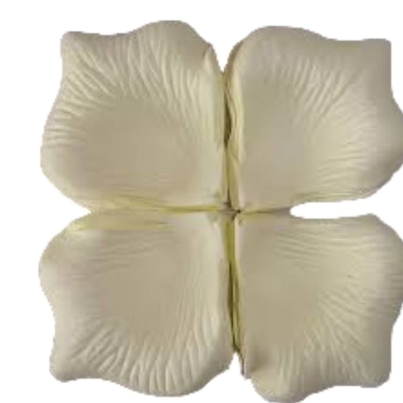 Huitich White Artificial Rose Petals for Decoration - Mumzar