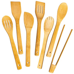Huitich Wooden Spoons for Cooking 7 Piece Kitchen Utensil Set - Mumzar