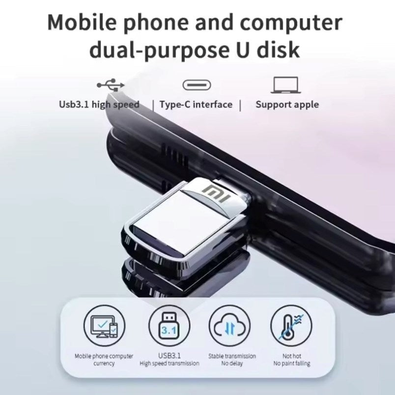 Huitich Xiaomi 2TB USB Flash Drive Metal Pendrive - Mumzar