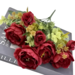 Huitich Yellow Artificial Flower Decor Set for Home - Mumzar