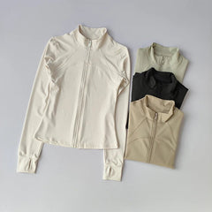 Huitich Yoga Running Top with Thumb Holes - Mumzar