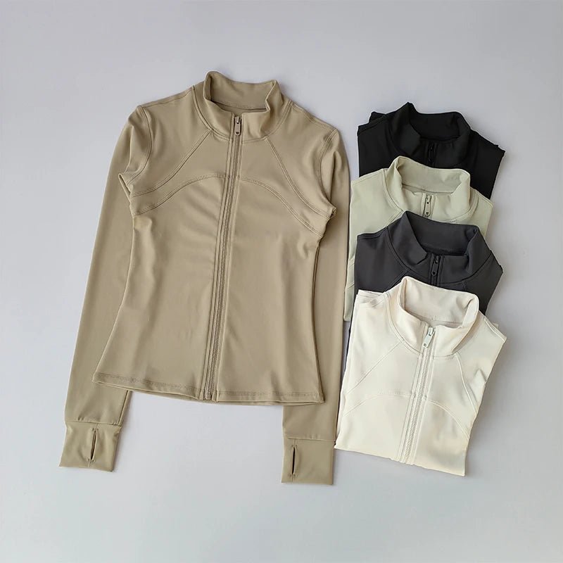 Huitich Yoga Running Top with Thumb Holes - Mumzar