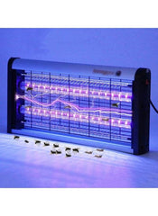 Huitich indoor insect zapper 10W UV with electric grid and trapped insects on surface