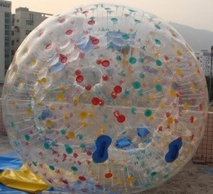 Huitich inflatable bumper ball with colorful dot patterns for outdoor fun and active play