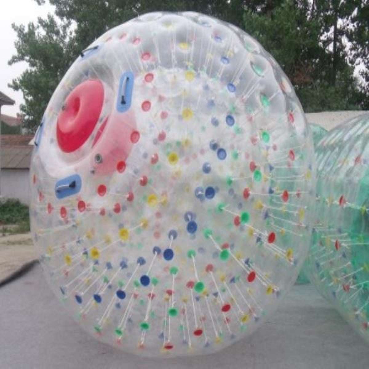 Huitich inflatable bumper ball with colorful dots for outdoor fun and active play