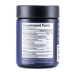 Inno Supps Night Shred review dark supplement bottle showing Supplement Facts label and ingredients