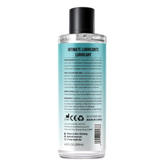 FDTY intimate lubricant water based lube UAE 200ml clear bottle with turquoise label and black cap