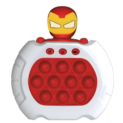 Huitich Ironman fidget toy pop it with red bubbles and Ironman helmet design