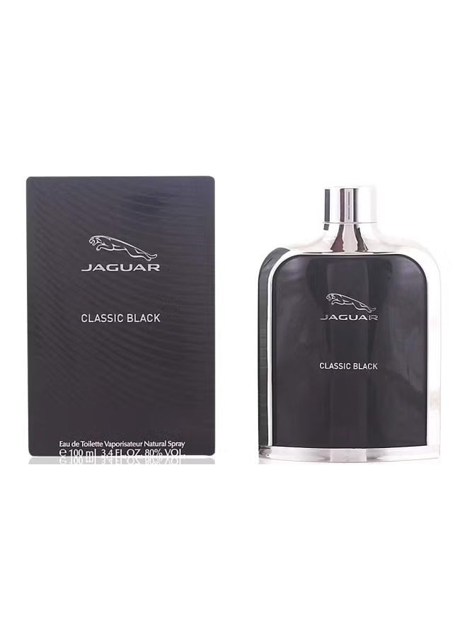 Jaguar Classic Black EDT for Men in a sleek bottle with elegant black packaging