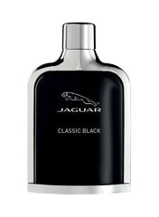 Jaguar Classic Black EDT for Men in a sleek black bottle with silver accents