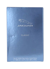 Jaguar Classic EDT for men in a sleek blue box with iconic logo and 100 ml size