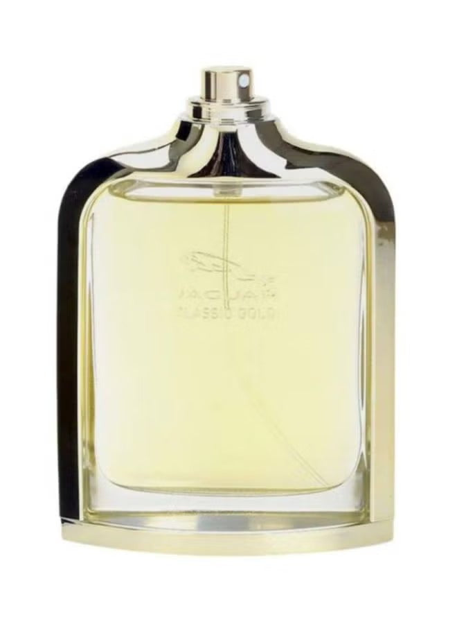 Jaguar Classic Gold for men 100ml fragrance bottle with elegant design and golden accents