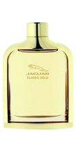 Jaguar Classic Gold EDT spray bottle front view with metal cap and gold liquid