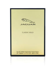 Jaguar Classic Gold for men 100ml Eau de Toilette in elegant packaging for a luxurious scent experience