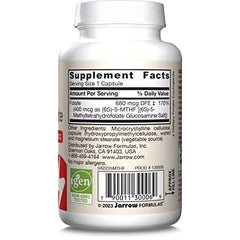 Jarrow Formulas Methyl Folate Supplement UAE with 680 mcg DFE per capsule for optimal health