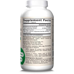 Jarrow Formulas Saccharomyces Boulardii probiotic supplement bottle with detailed supplement facts label