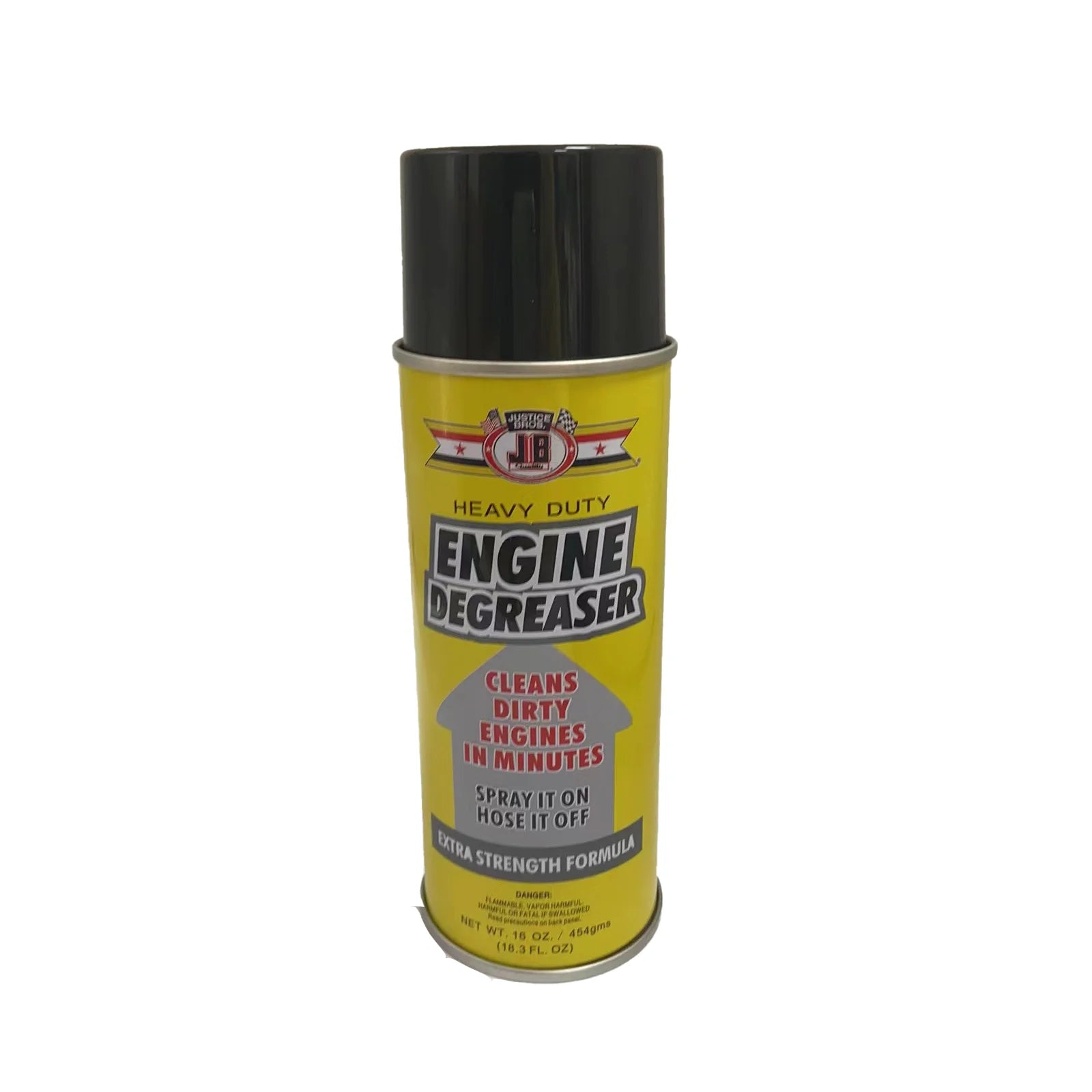 Mumzar yellow heavy duty engine degreaser spray can with black cap shows label and nozzle engine degreaser diversion safe can